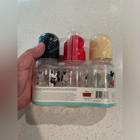 Disney Mickey Mouse baby boy feeding bottles bundle - Picture 2 of 6